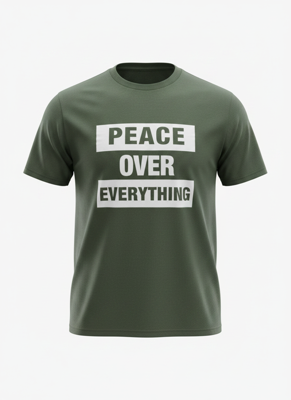 GROUNDED GRACE GREEN -Peace Over Everything Tee