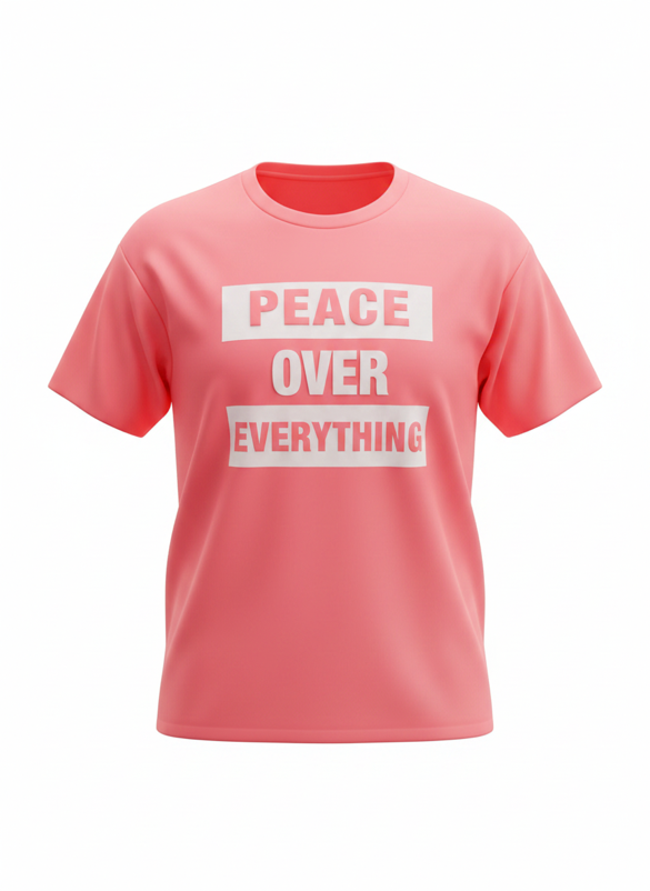 GENTLE PEACE PINK-Peace Over Everything Tee