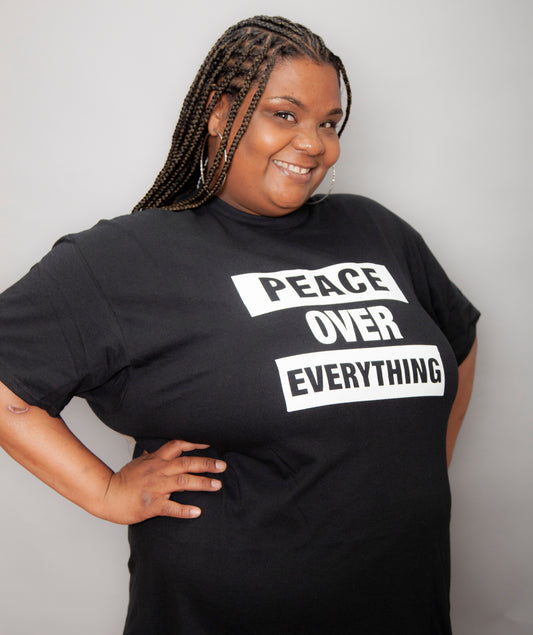 SANCTUARY BLACK-Peace Over Everything Tee