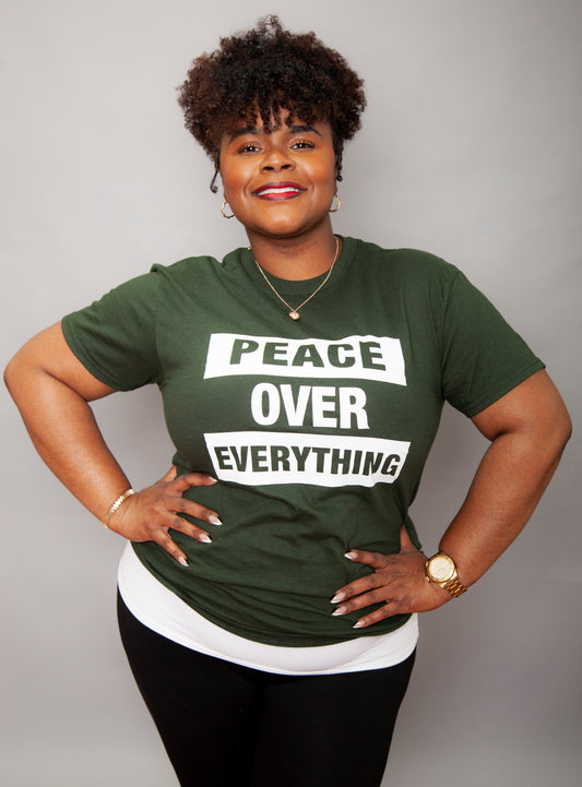 GROUNDED GRACE GREEN -Peace Over Everything Tee