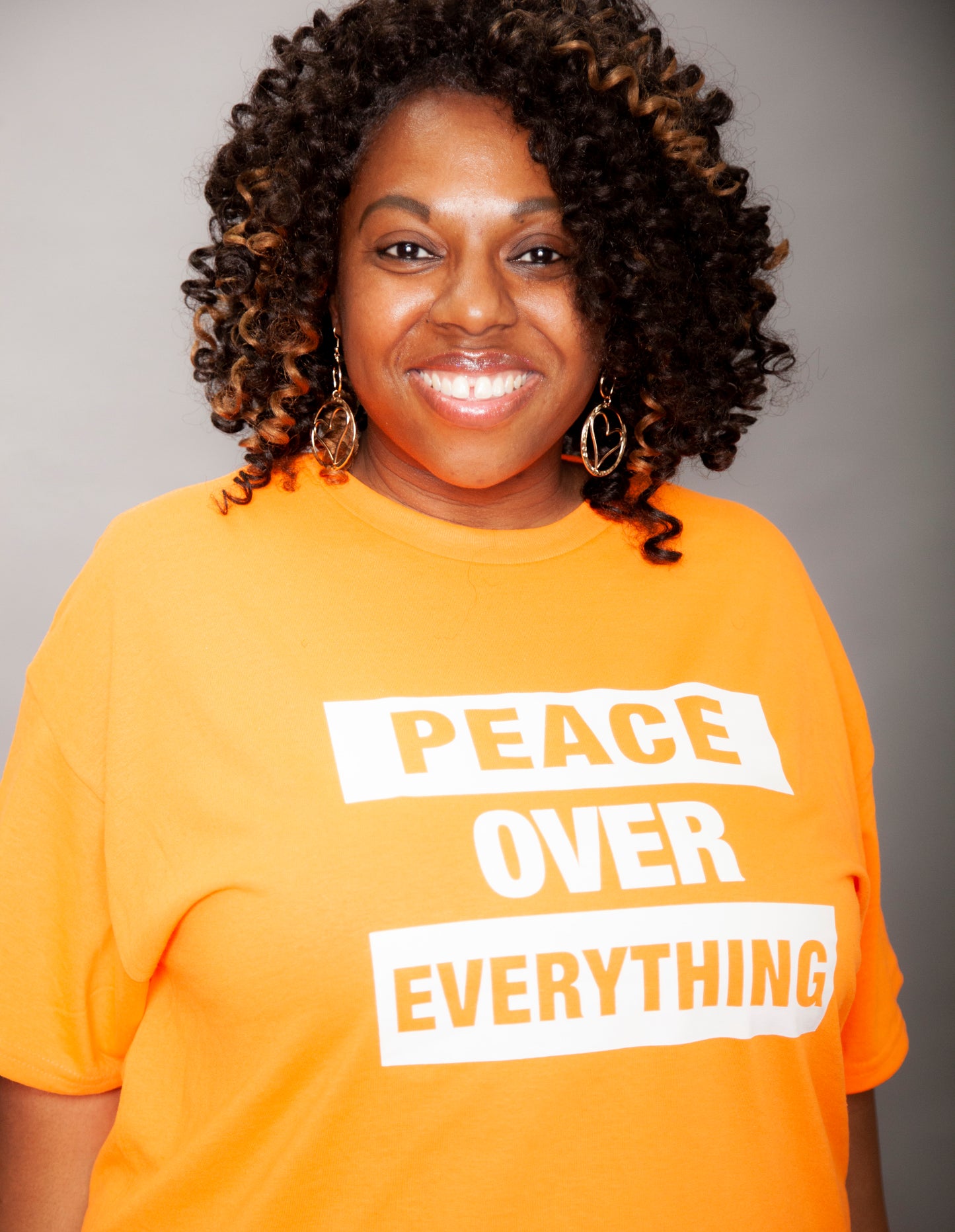 JOYFUL PEACE ORANGE-Peace Over Everything Tee