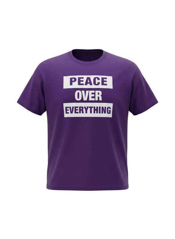 ROYAL PEACE PURPLE-Peace Over Everything Tee