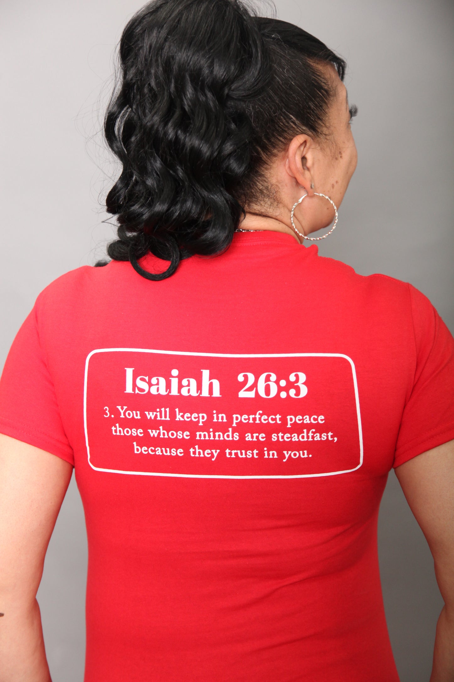 PERFECT PEACE RED-Peace Over Everything Tee