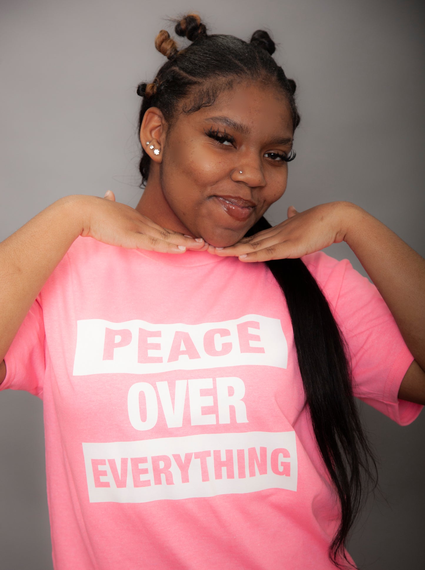 GENTLE PEACE PINK-Peace Over Everything Tee