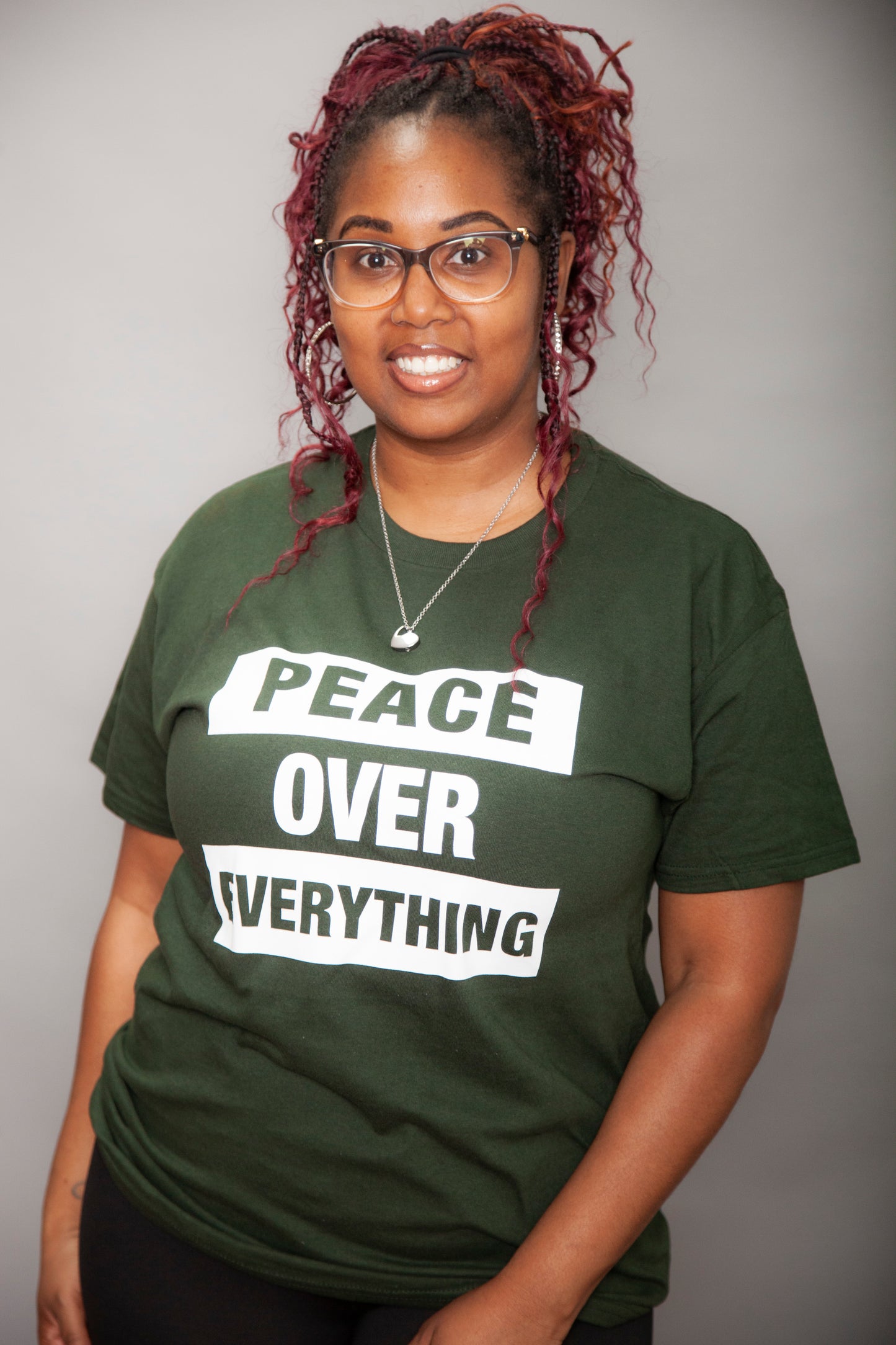 GROUNDED GRACE GREEN -Peace Over Everything Tee