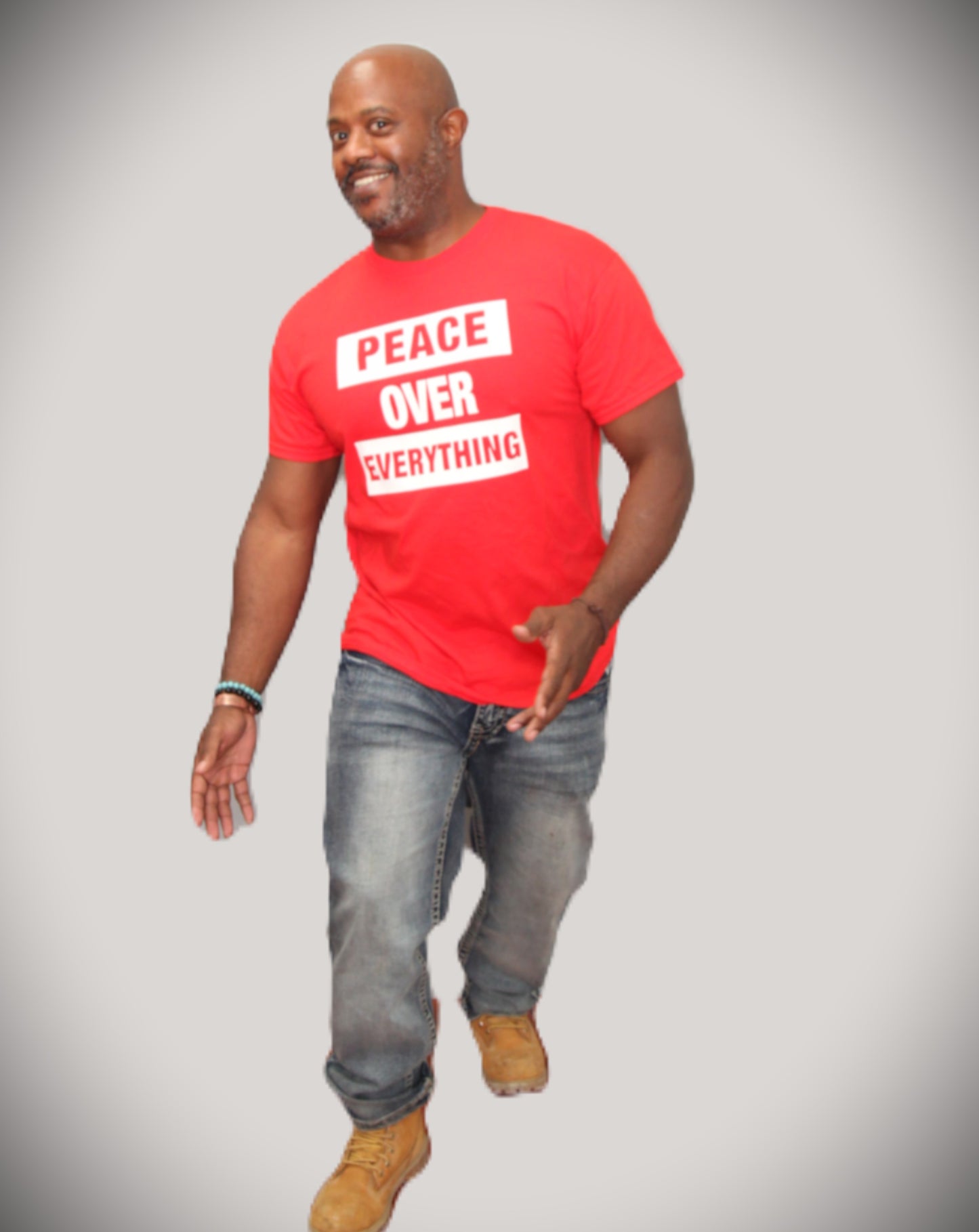 PERFECT PEACE RED-Peace Over Everything Tee