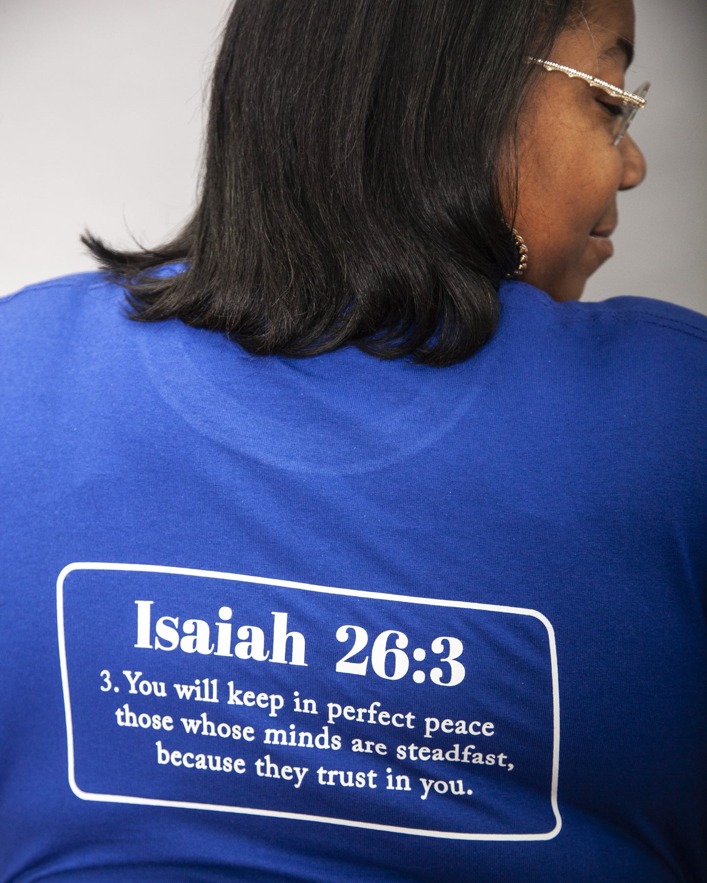 PEACE BE STILL BLUE-Peace Over Everything Tee