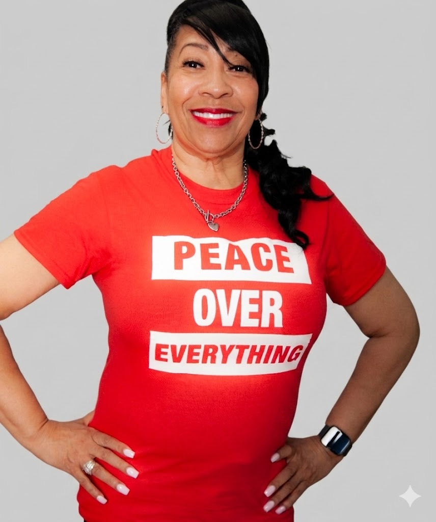 PERFECT PEACE RED-Peace Over Everything Tee