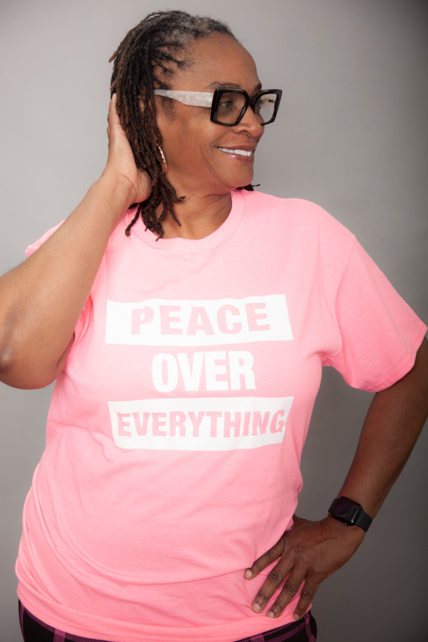 GENTLE PEACE PINK-Peace Over Everything Tee