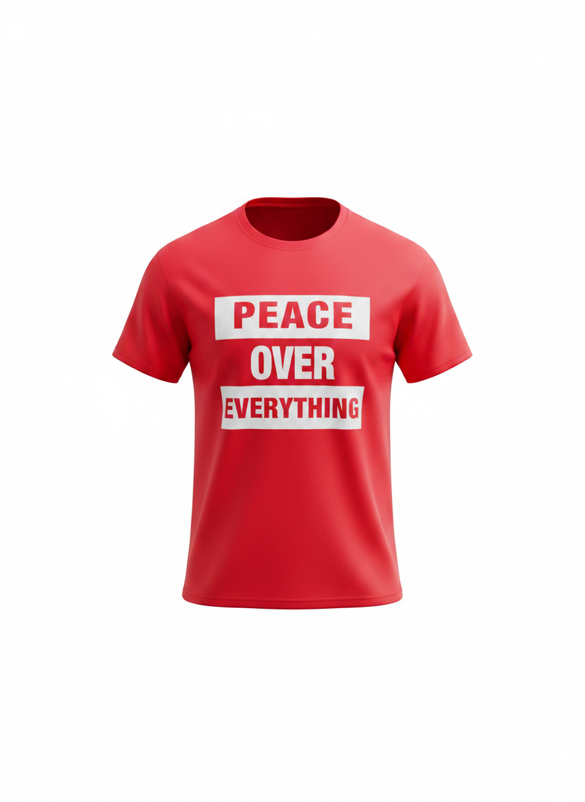 PERFECT PEACE RED-Peace Over Everything Tee