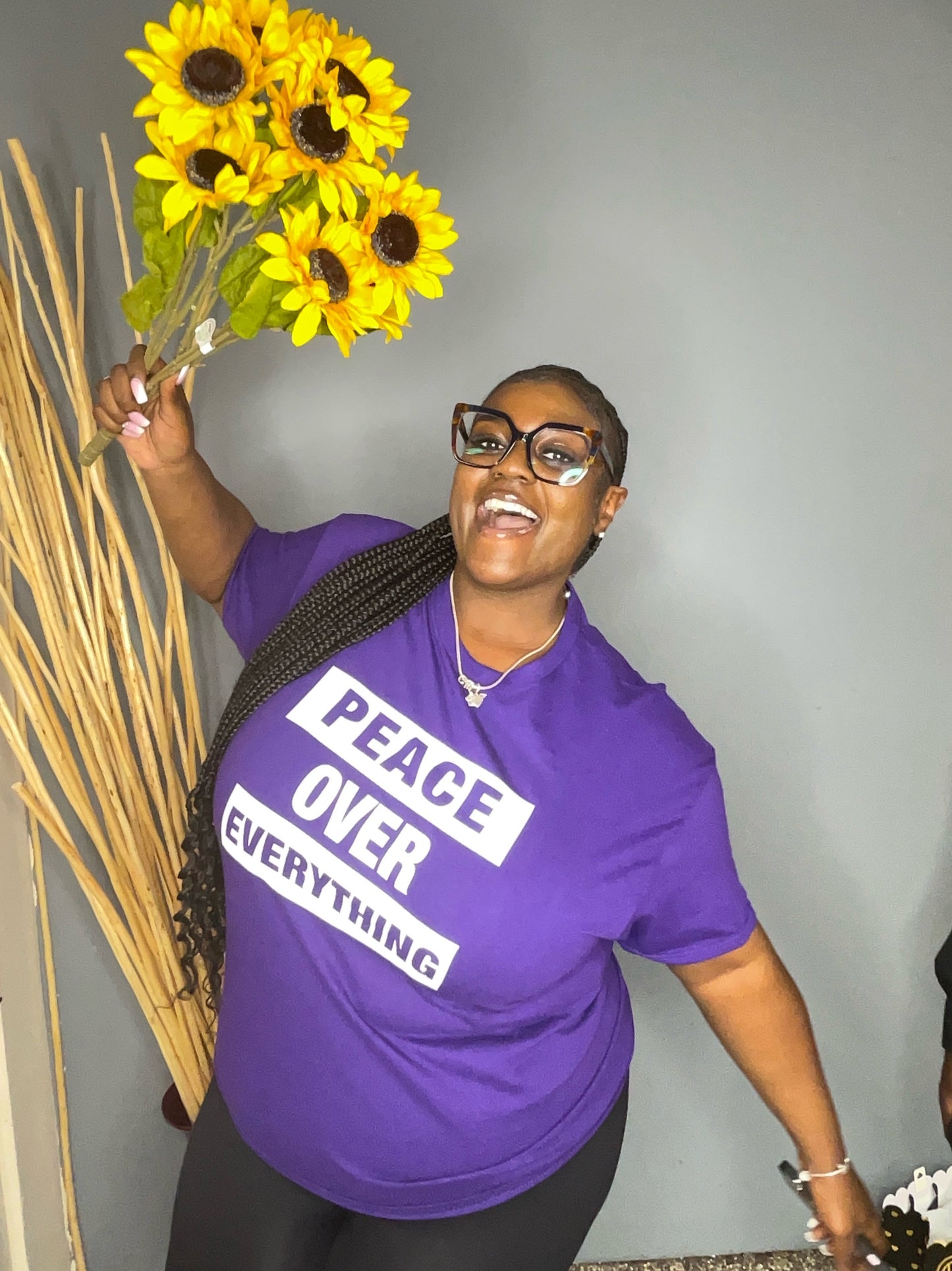 ROYAL PEACE PURPLE-Peace Over Everything Tee