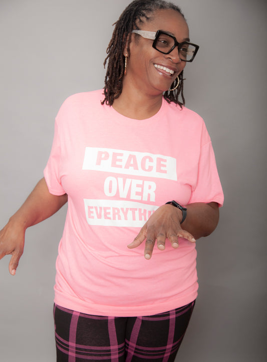GENTLE PEACE PINK-Peace Over Everything Tee