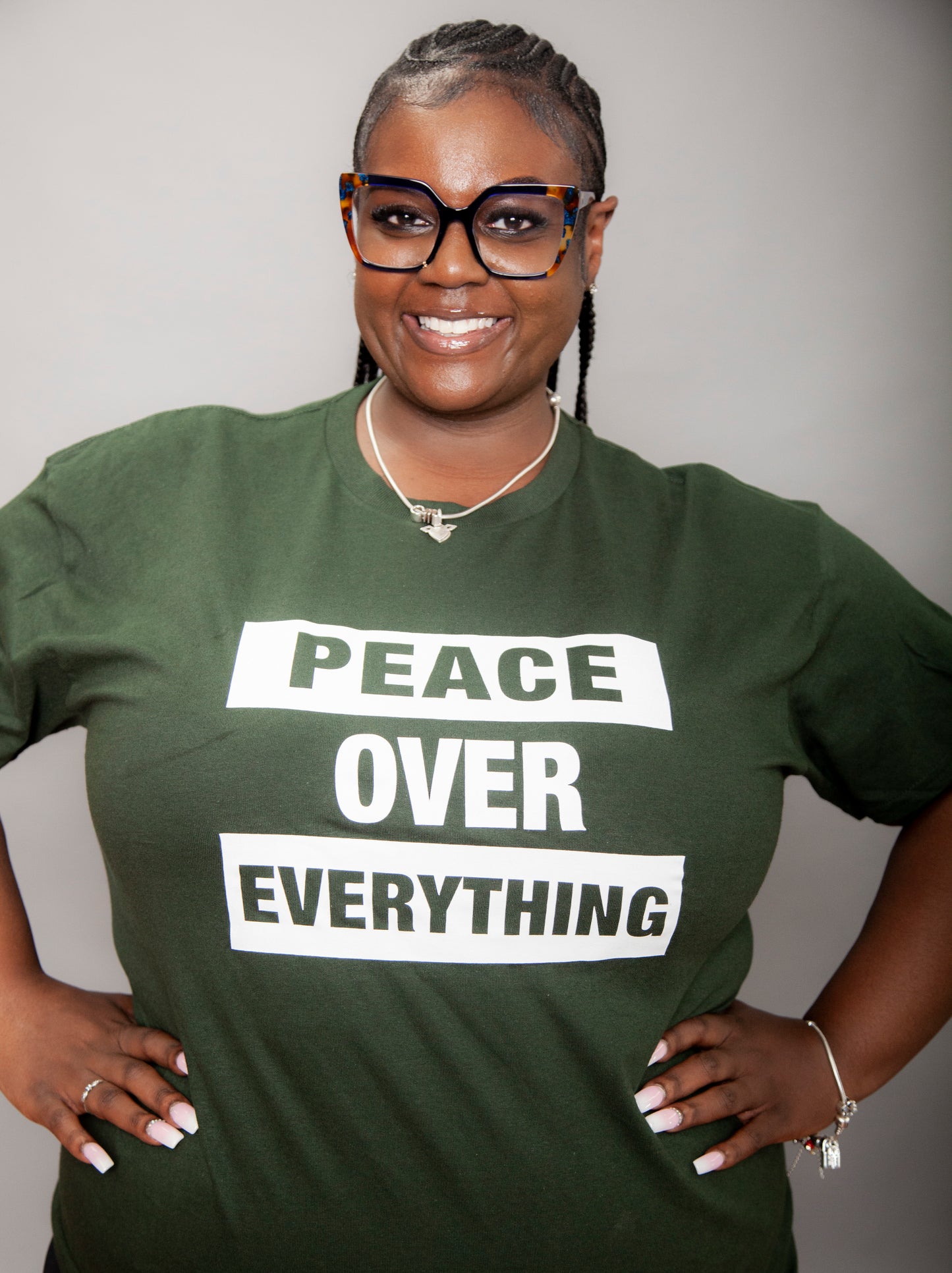 GROUNDED GRACE GREEN -Peace Over Everything Tee