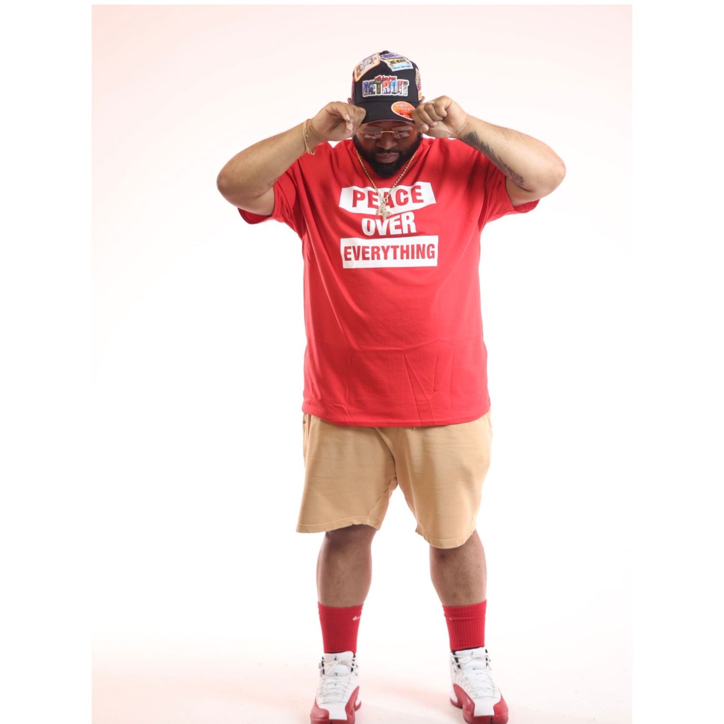 PERFECT PEACE RED-Peace Over Everything Tee