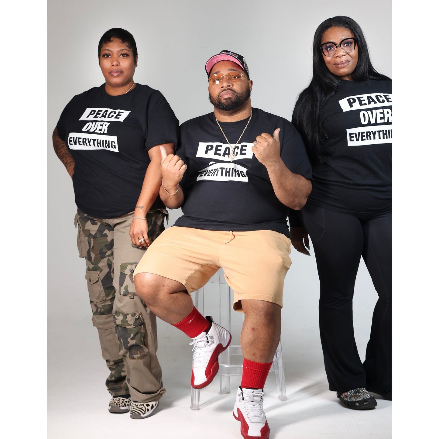 SANCTUARY BLACK-Peace Over Everything Tee